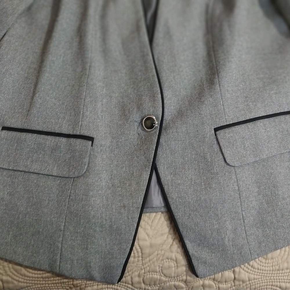 Mfrannie Lot of Two Women's Grey Pants and Blazer Suit Size Large Polyester - Picture 5 of 16
